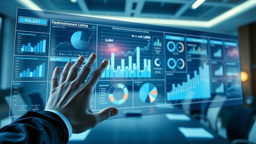 Business data dashboard visualizing savings and efficiency powered by cost-effective AI solutions